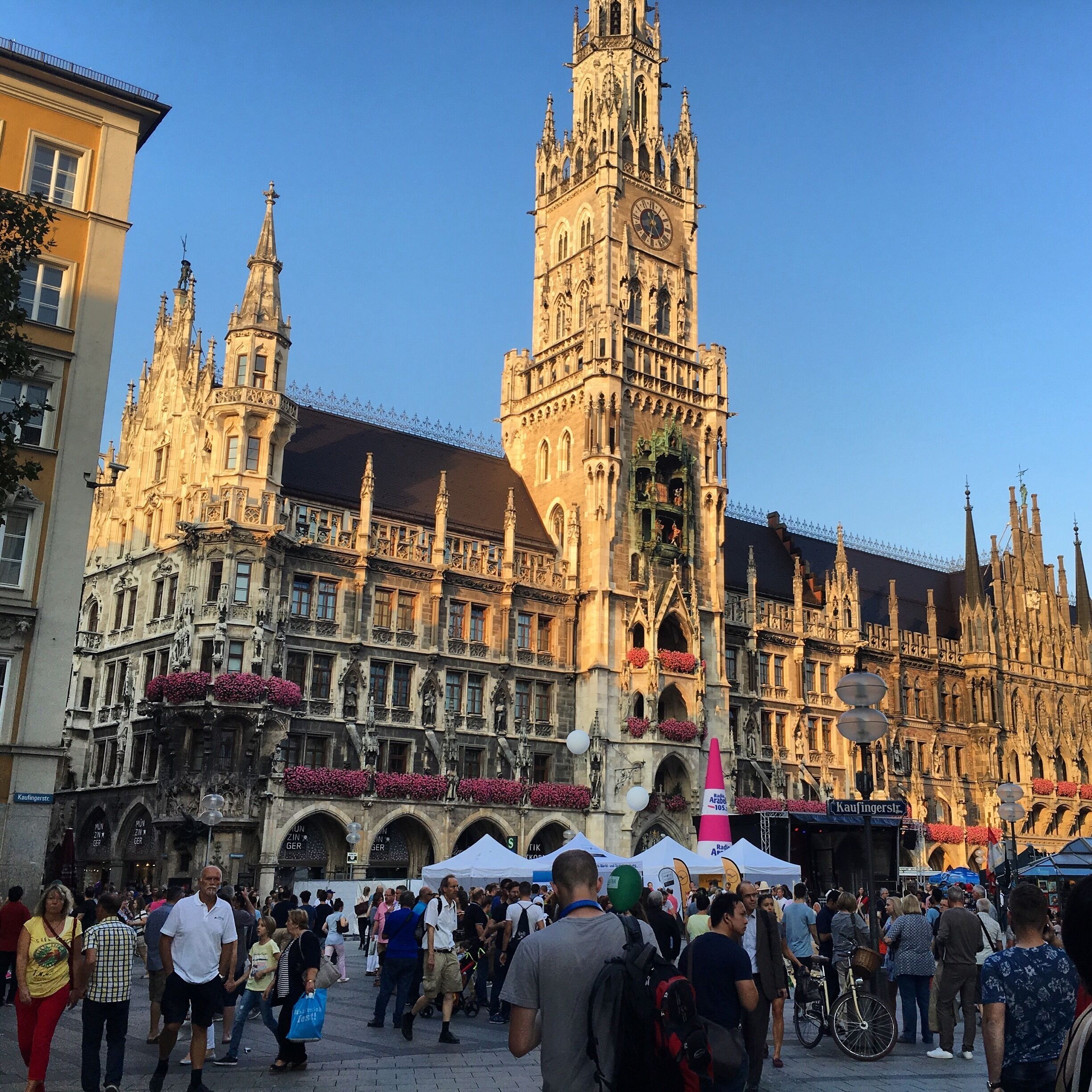 The City Center of Munich and my home. 