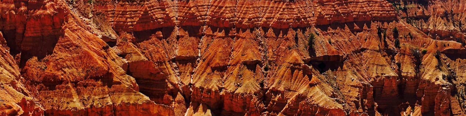 The view from an overlook in Cedar Breaks National Monument....A "must visit" if you are in the area.
This place is similar to Bryce Canyon just smaller in scale. Personally think the rock formations and patterns here are more striking.