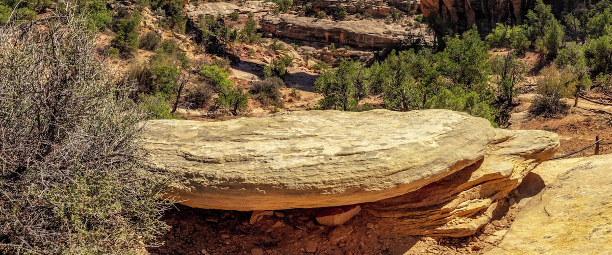 Owachomo is the smallest and thinnest of the three natural bridges here and is commonly thought to be the oldest. We may never know for certain, because each of the bridges is eroding at different rates. Regardless of its relative age, Owachomo Bridge is an awe-inspiring feat of erosion.