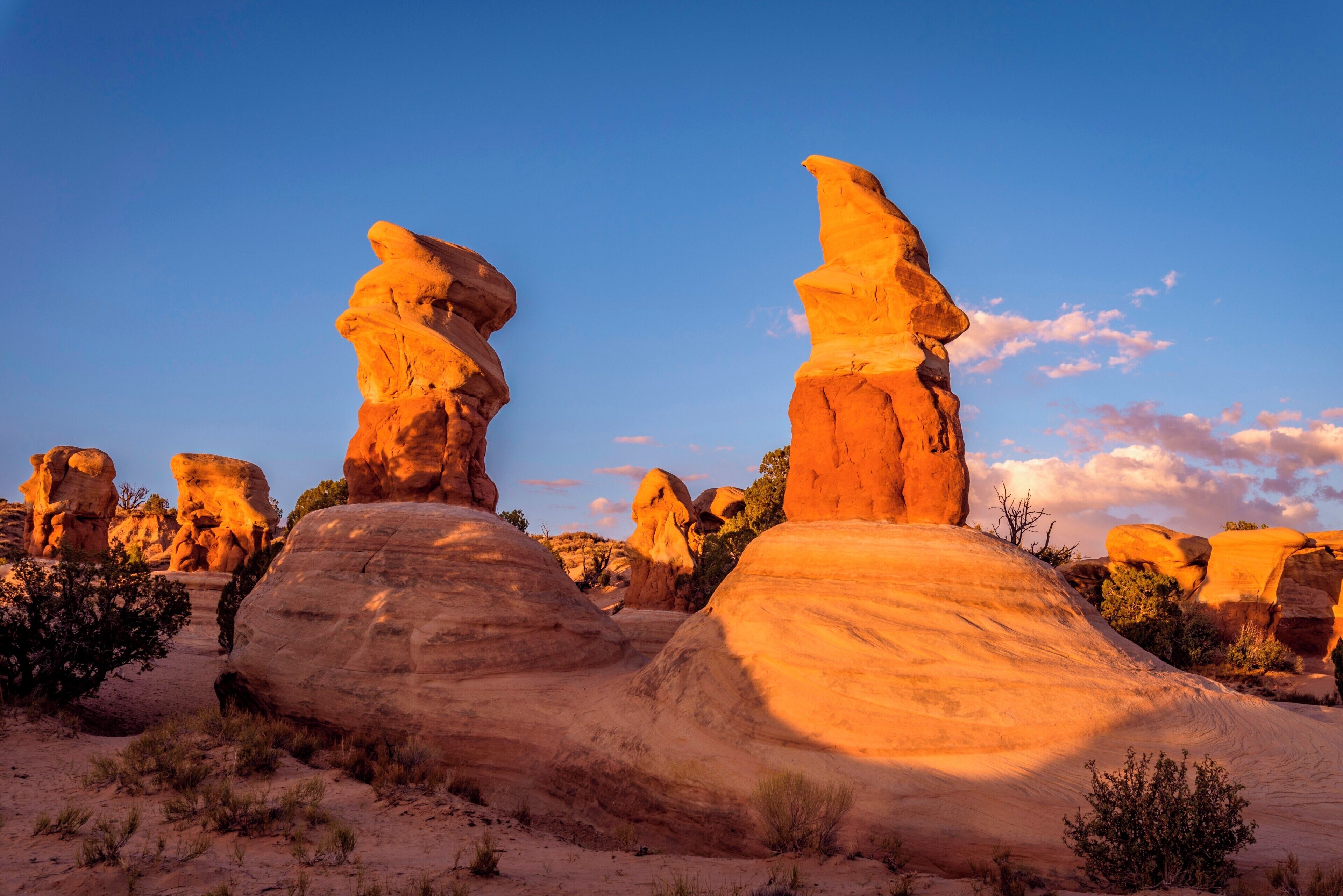 Some of the Hodoos in Devils Garden in Grand Staircase Escalante National Monument.