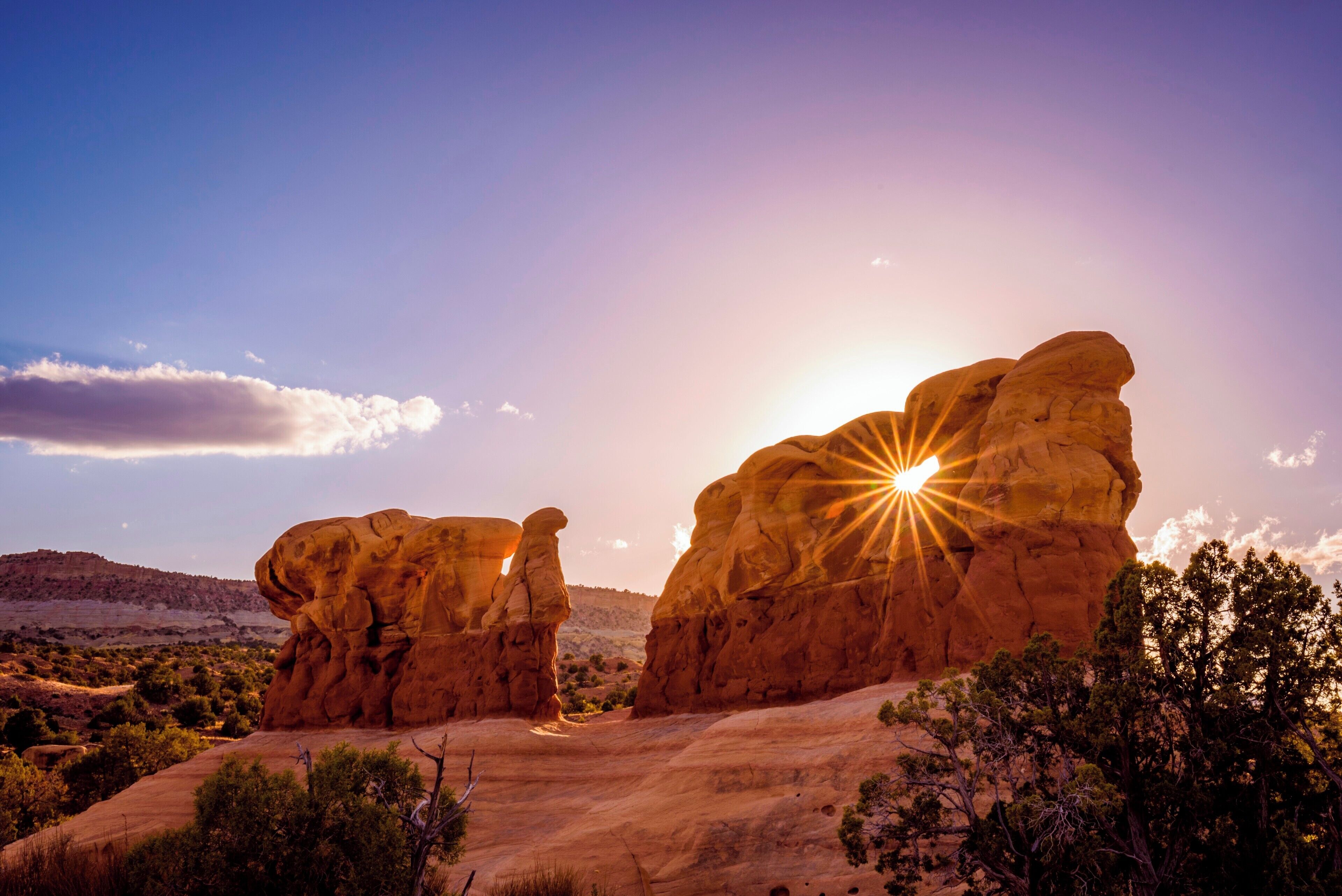 Sunset in Devils Garden.