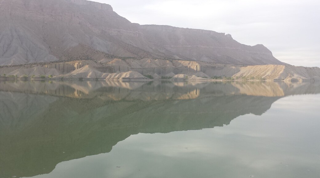 While fishing the reservoir, I took this picture of the mountsinside. The reflection off the water makes it look like an arrow carved in the mountainside.
#LOVEMYTOWN
#LOVEMYTOWNSWEEPSTAKES