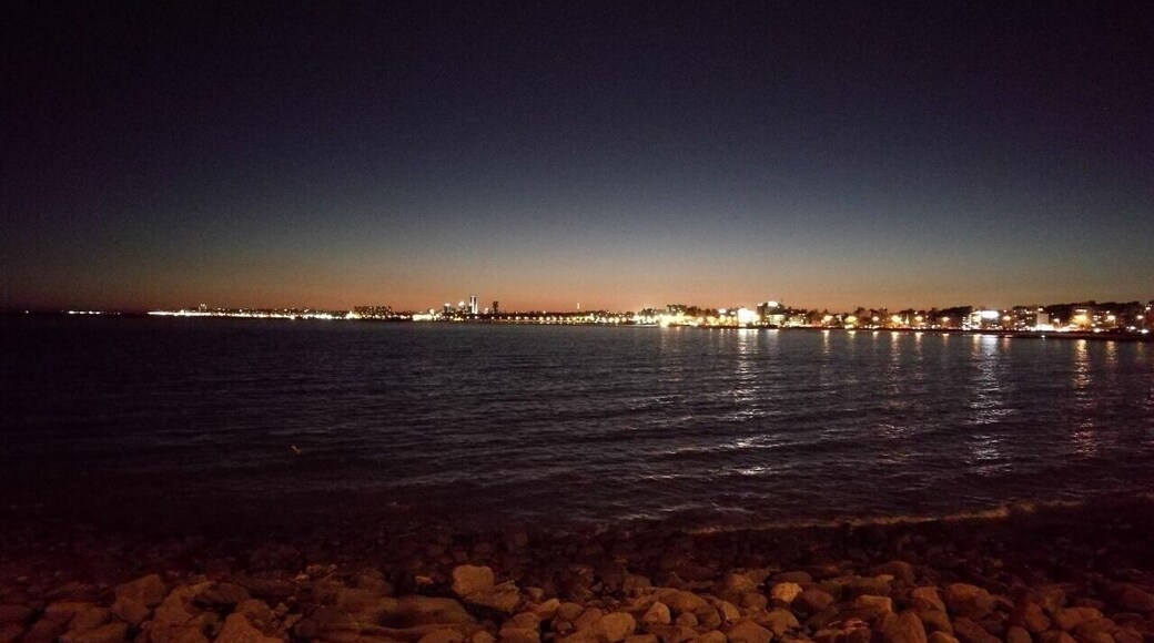 Great place to watch the sunset over the city