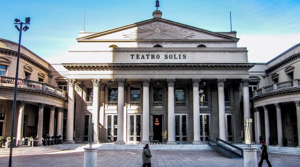 Solís Theatre in Odl Town Montevideo, Uruguay. It opened in 1856 and the building was designed by the Italian architect Carlo Zucchi.