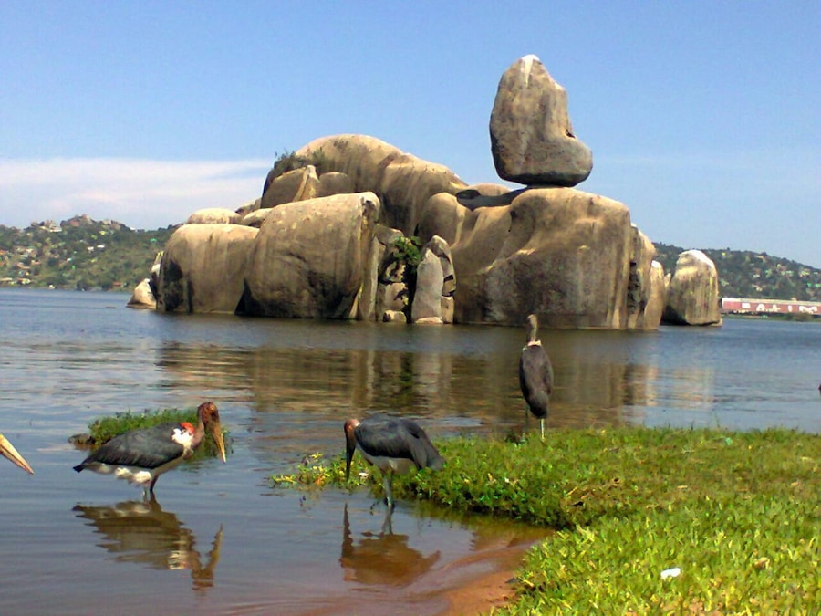 The Bismarck rock is a precariously balanced rock that is located in lake Victoria and the city of Mwanza Tanzania. It is also a point where a statue of the late German Chancellor Otto von Bismarck was said to be erected, thus taking his name. The statue was later on pulled down into the water nearby, when the British took over from the Germans after world war one - but the name stuck. Since then, the rock has become a famous icon of the city, featuring in many photos for both locals and tourists.