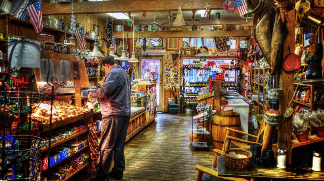 Virginia johon kuuluu ostokset ja sisäkuvat sekä yksi mies