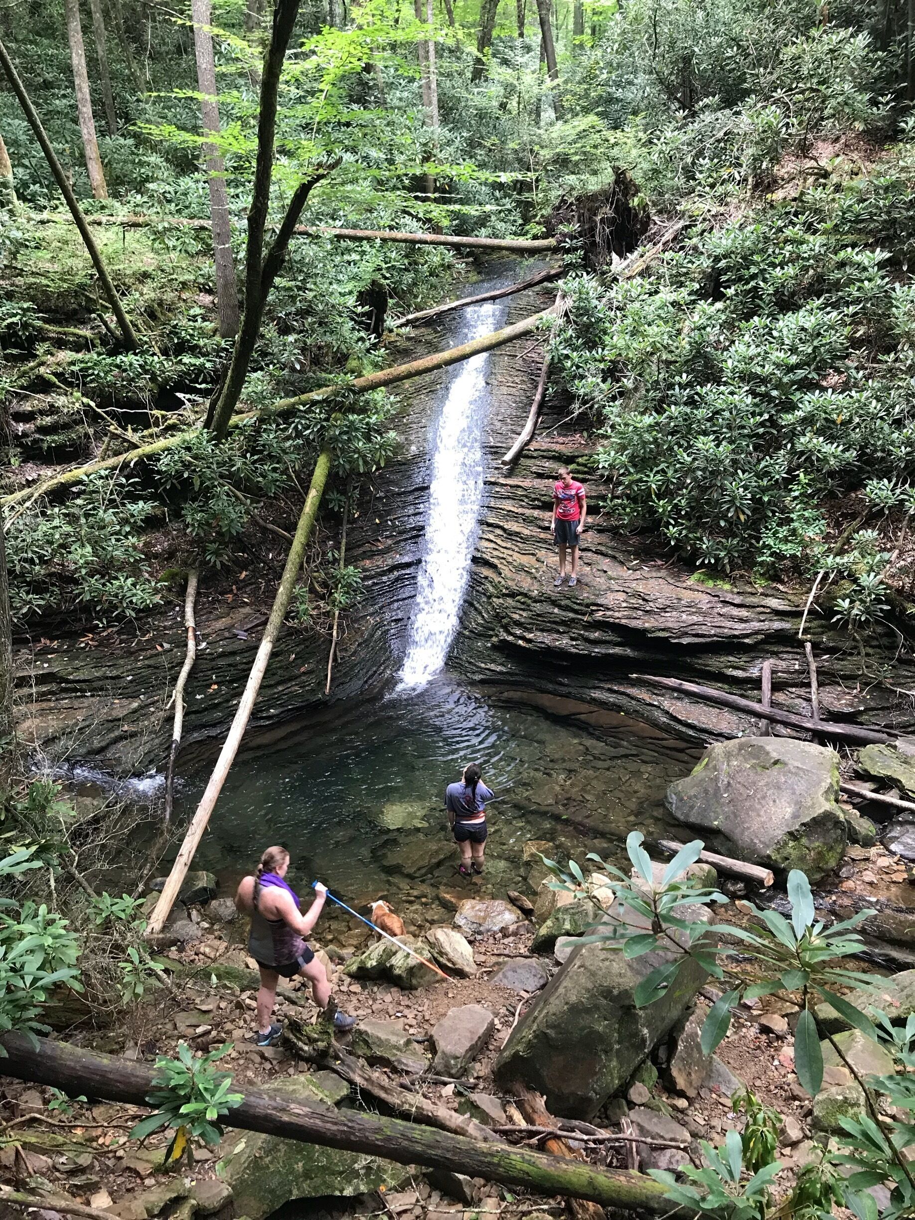 Three Fork Falls, approximately 1/2 mile above The Devils Bathtub in Scott County Virginia. Beautiful area.