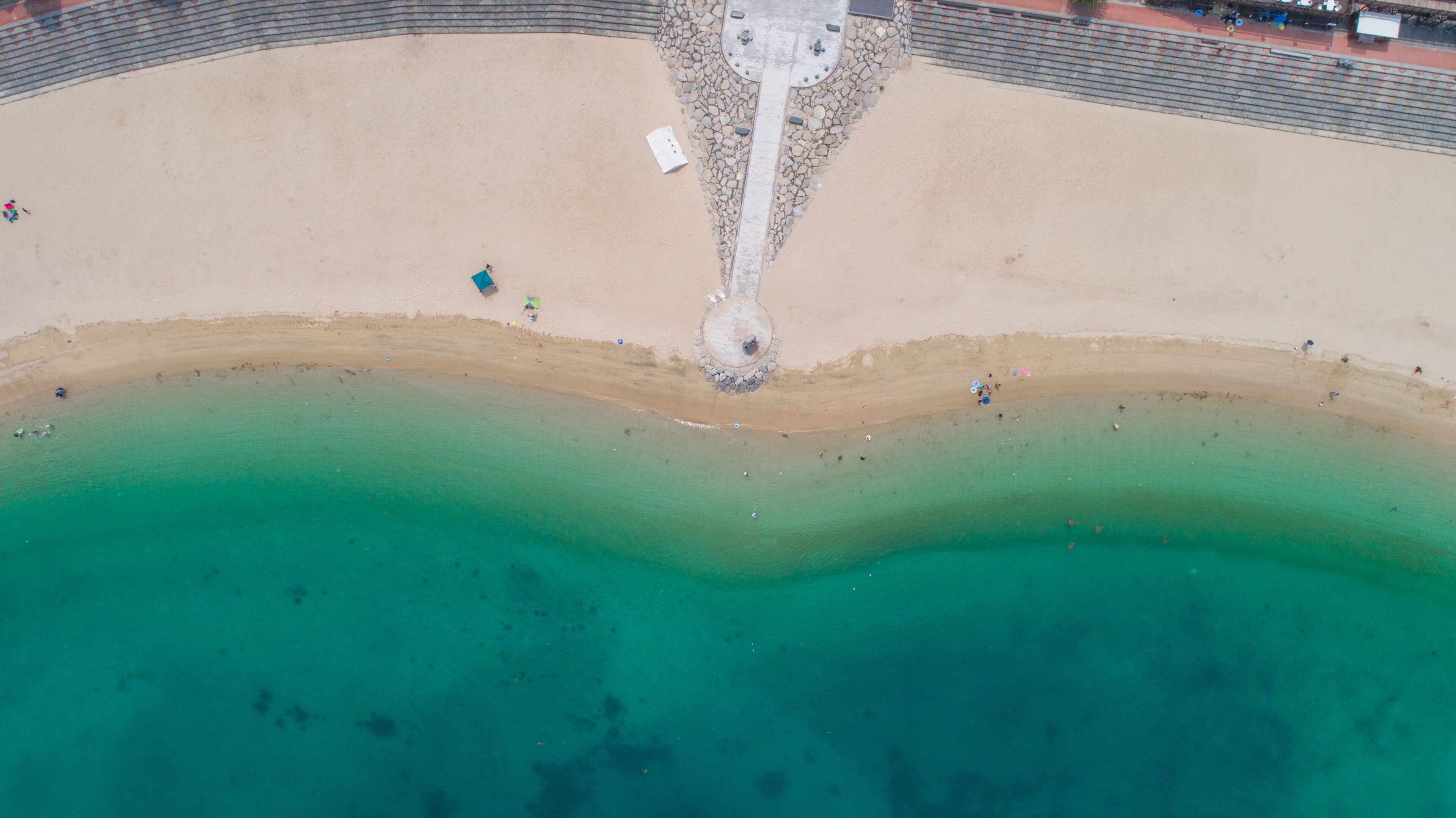 ふたみシーサイド公園（愛媛県伊予市双海町）　空撮