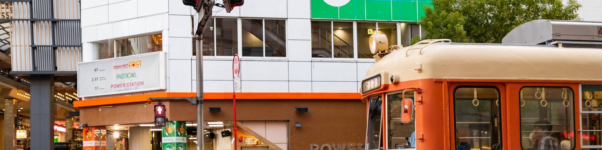 Matsuyama featuring street scenes