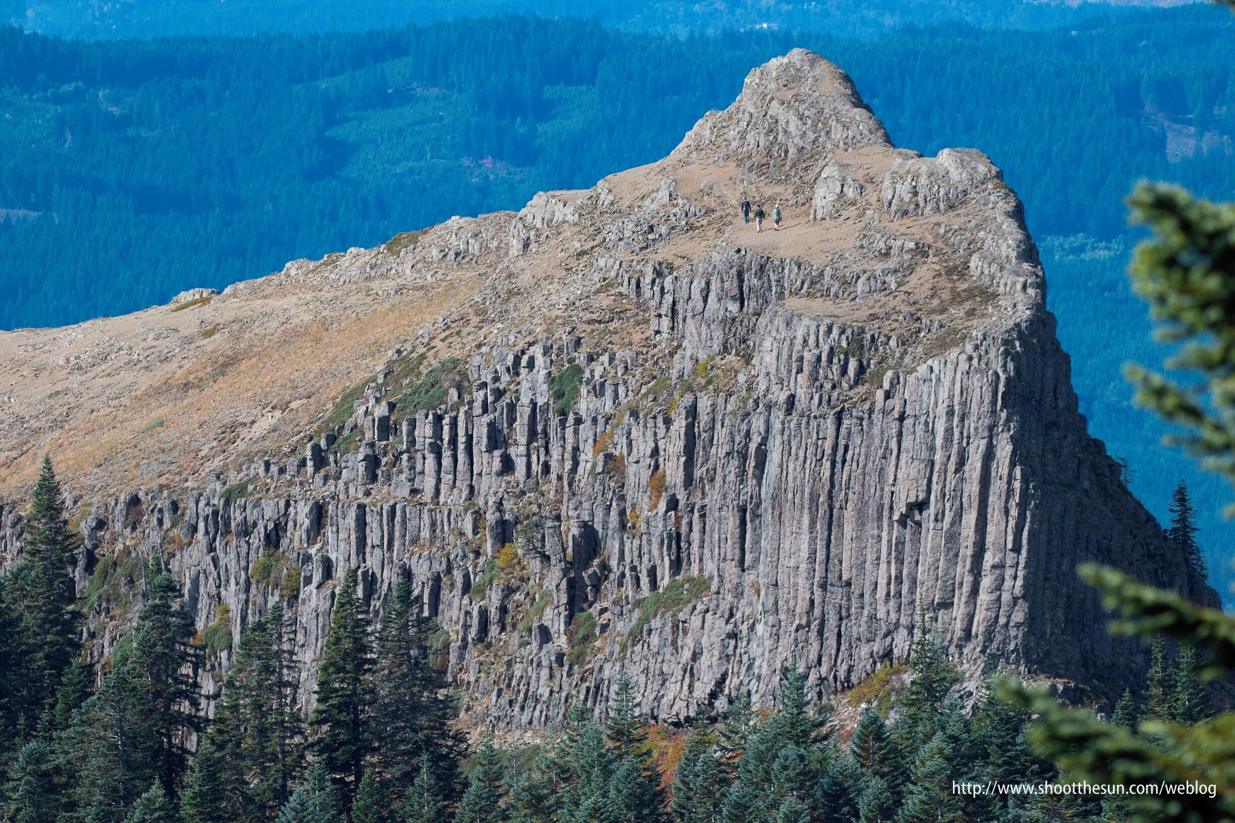 The highest point in Clark County, taken from an even higher point in Skamania County (Silver Star Mountain), about a half-mile away.