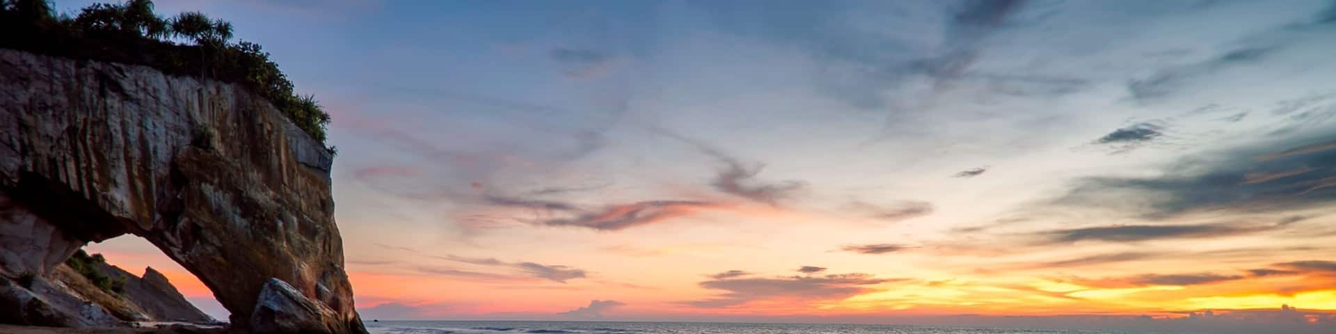 Sunset at Tusan Beach, Miri, Sarawak., Shutterstock ID 665560882, Purchase Order: SP-1985, Order Number: SP-1985 Malaysia Tourism Board_June-December 2019, Client/Licensee: Expedia.com, Other: Sudhir