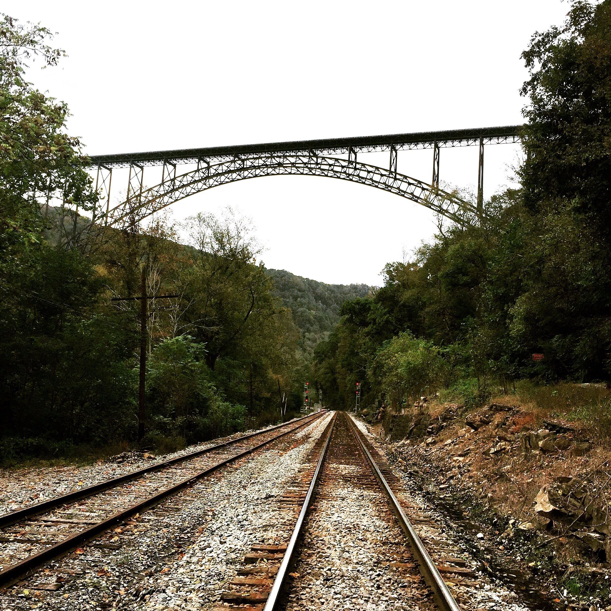 We took the 12 mile curvy one lane road to the bottom of the New River Gorge Bridge in West Virginia! It was a beautiful drive with lots of places to pull off and hike! 