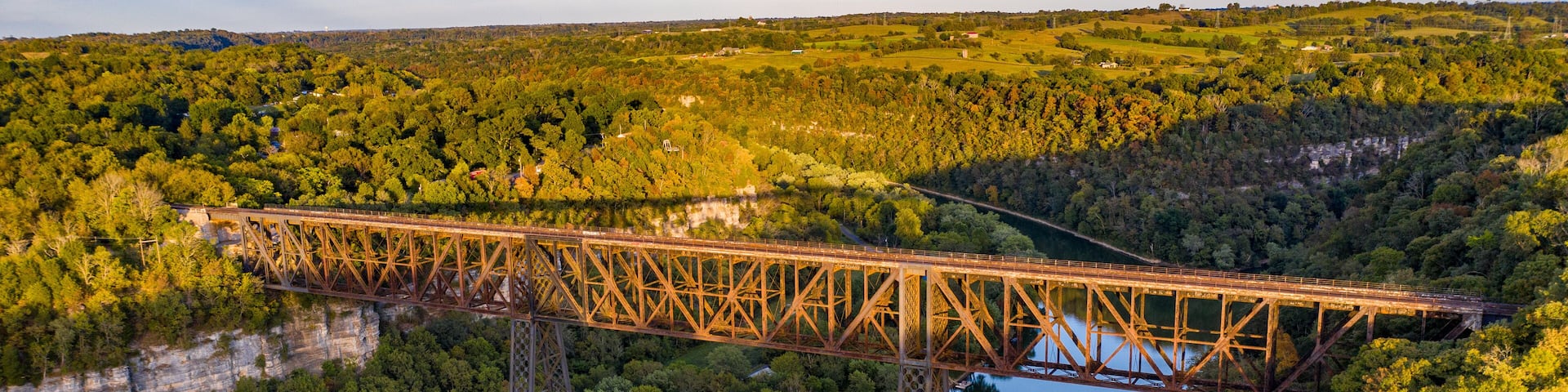 bridge drone photography