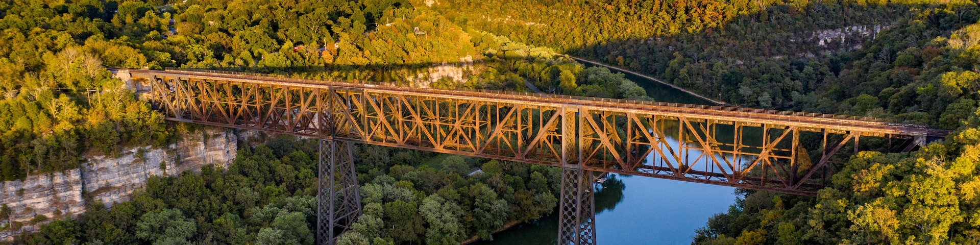 bridge drone photography