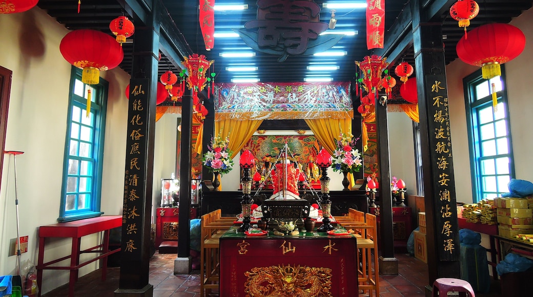 Hall of worshiping, Shui-Xian Temple in Magong City, Penghu.