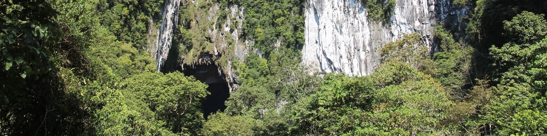 This is the entrance to Deer Cave where the millions of bats exodus each night.
