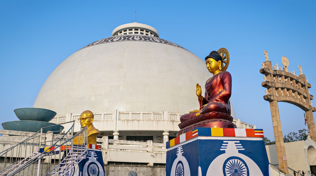 Statues at Deekshabhoomi-a sacred monument of Navayana Buddhism located at Nagpur city in Maharashtra state of India.