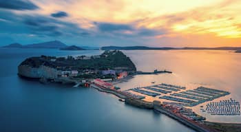 I loved visiting Naples in Italy. This view looking at the Maricomlong "Prison" island with a beautiful view from the opposite side of the bay near the Parco Virgiliano.