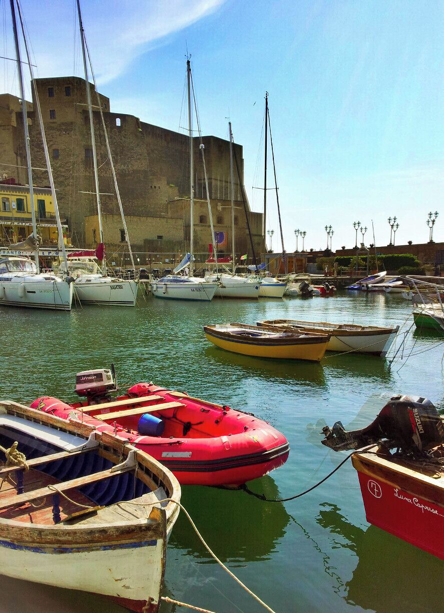 Castel dell'Ovo (in Italian, Egg Castle) is a seaside castle located on the former island of Megaride, now a peninsula, on the gulf of Naples in Italy. The castle's name comes from a legend about the Roman poet Virgil, who had a reputation in medieval times as a great sorcerer. In the legend, Virgil put a magical egg into the foundations to support the fortifications. If something had broken the egg, the castle was destroyed and a series of disastrous events would have involved the city of Naples.