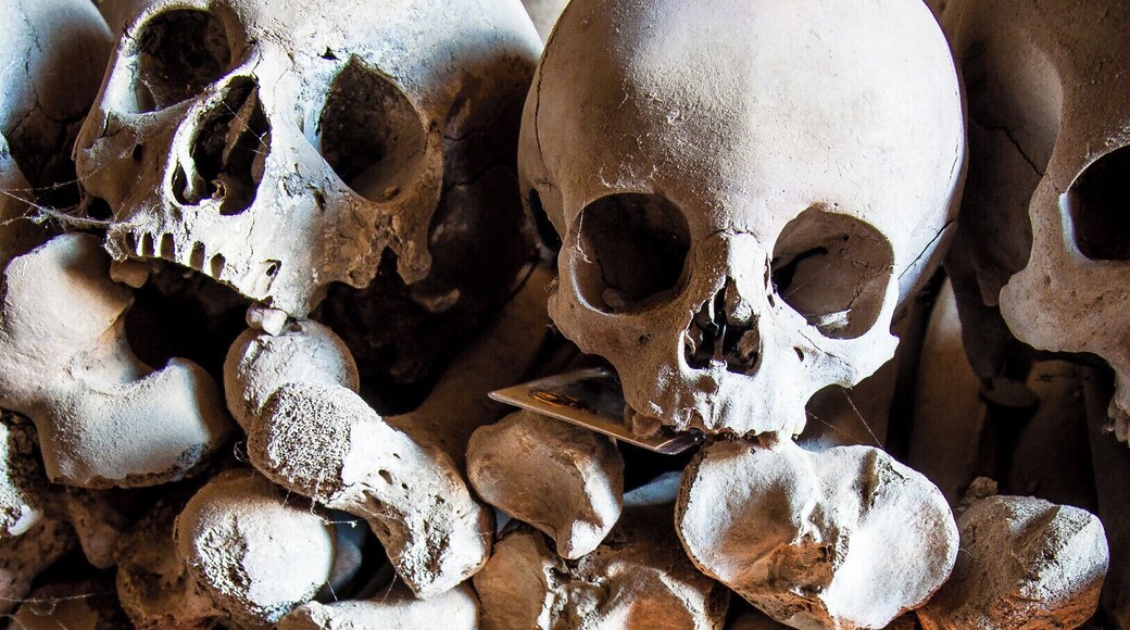 The Fontanelle cemetery in Naples is a charnel house, an ossuary, located in a cave in the tuff hillside in the Materdei section of the city. It is associated with an important chapter in the folklore of the city.