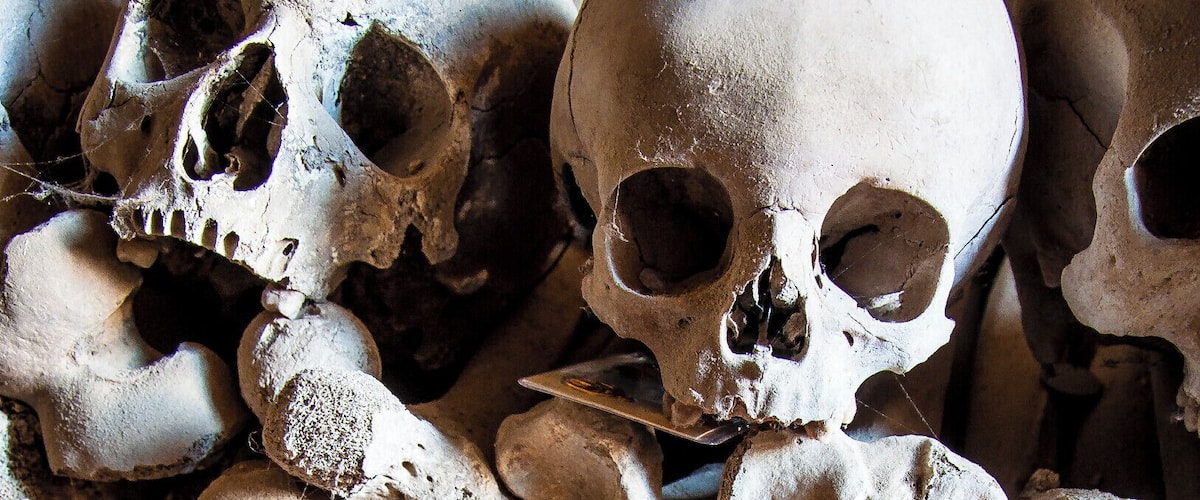 The Fontanelle cemetery in Naples is a charnel house, an ossuary, located in a cave in the tuff hillside in the Materdei section of the city. It is associated with an important chapter in the folklore of the city.