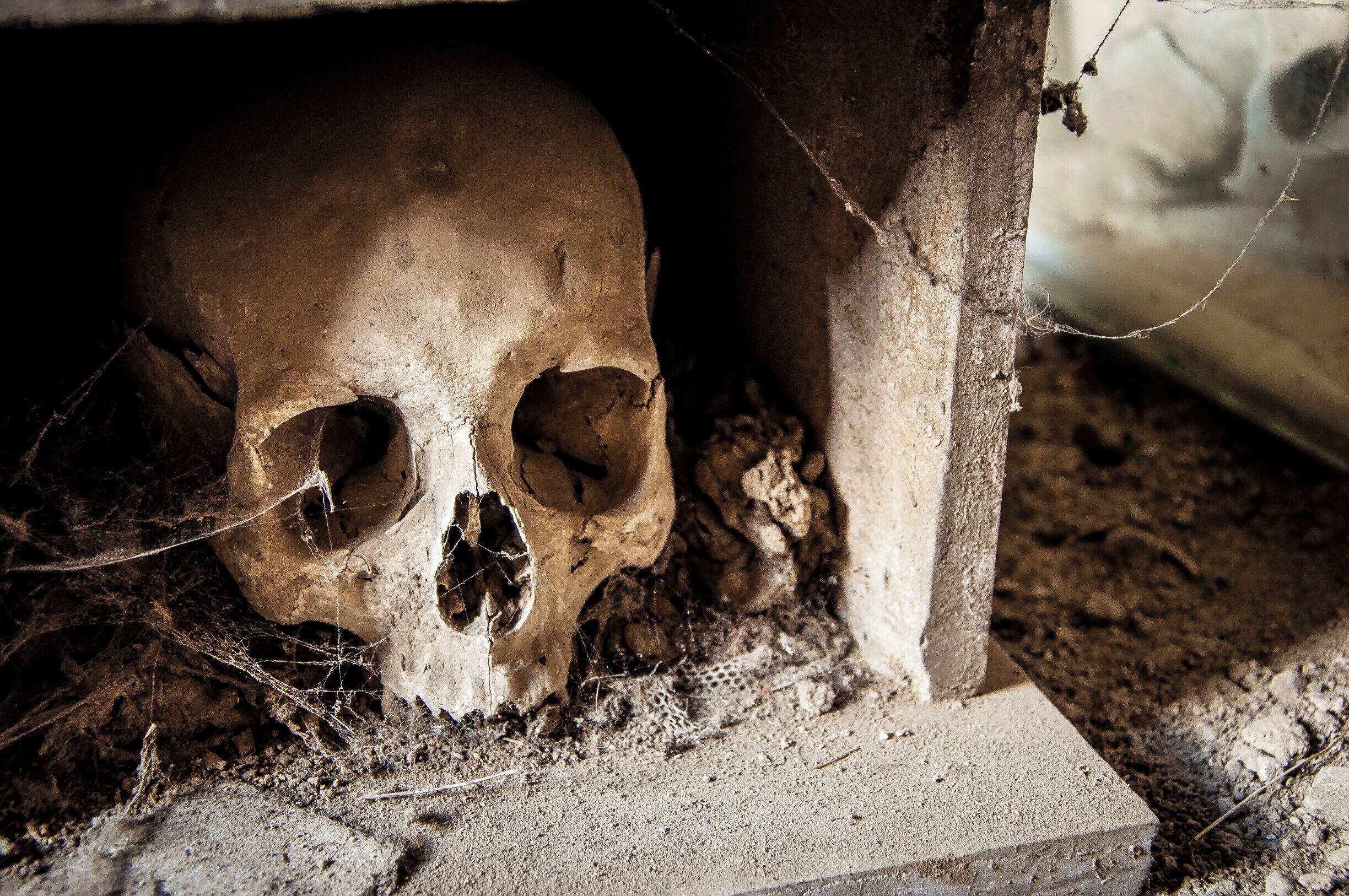 The Fontanelle cemetery in Naples is a charnel house, an ossuary, located in a cave in the tuff hillside in the Materdei section of the city. It is associated with an important chapter in the folklore of the city.