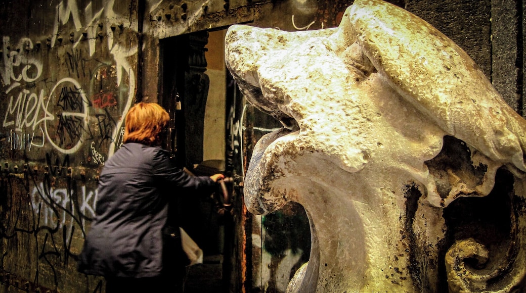 Naples, Benedetto Croce road. The historic center of Naples is the first historical core of the city. It contains 27 centuries of history and is the largest in Europe, extending over an area of 1,700 hectares (17 square kilometers of the entire urban area, approximately 14.5%). Declared a World Heritage Site by UNESCO in 1995 has been included in the list of places to be protected. The historic center of Naples is the largest in Europe and its particular uniqueness lies in the almost complete preservation and use of the ancient greek the road layout.