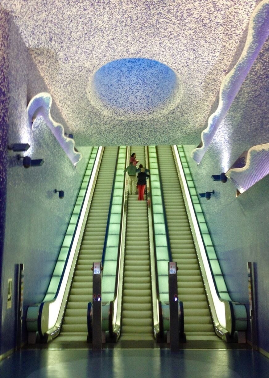 Toledo metro station in Naples, Italy