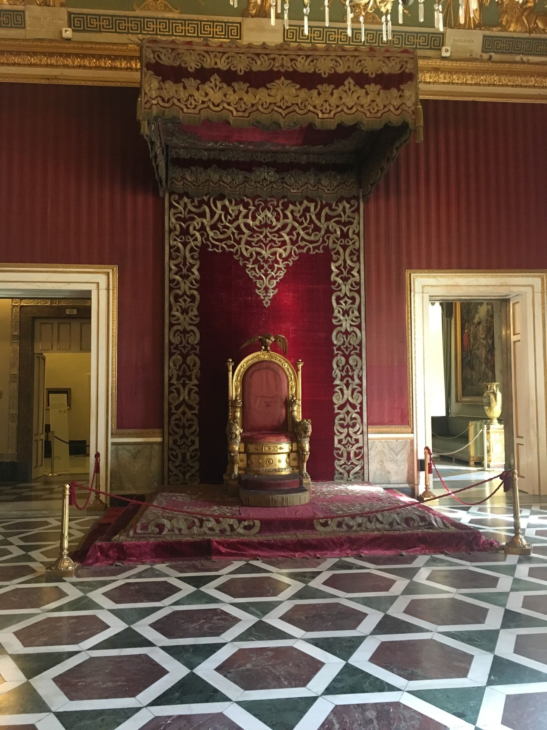 The Royal Palace of Naples (Italian: Palazzo Reale di Napoli) is a palace, museum, and historical tourist destination located in central Naples, southern Italy. #Red