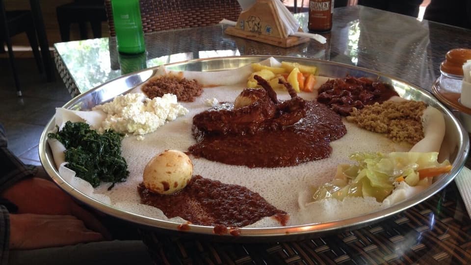 The best Ethiopian restaurant in Nairobi Kenya. Trust me, I grew up there and all of my Ethi friends agree it's the best:)