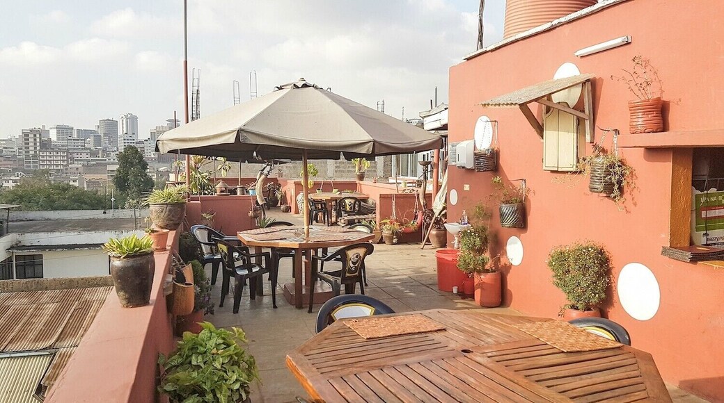 In an expensive city, this place stands out as an excellent budget option. Central location, nice rooms and the biggest plus is the rooftop bar/restaurant to hang out on in the evenings, mingling with other travelers and locals and enjoying some great home cooked food.
#nairobi #bedandbreakfast #kenya #budgethotel