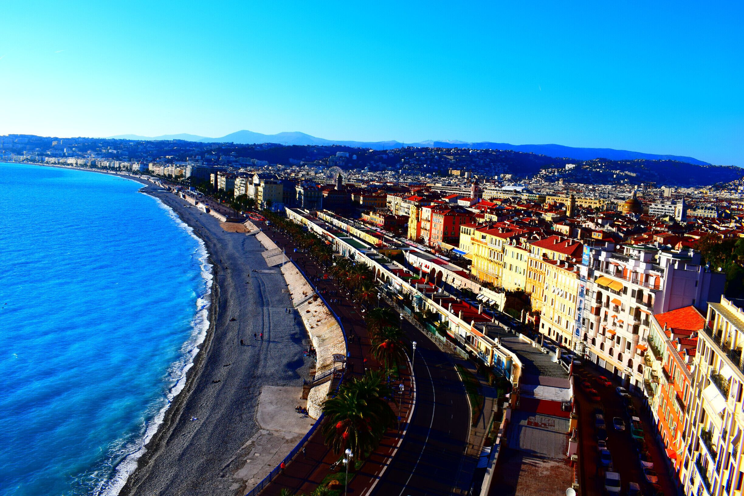 Colourful effect of beautiful Nice. #BeachBound