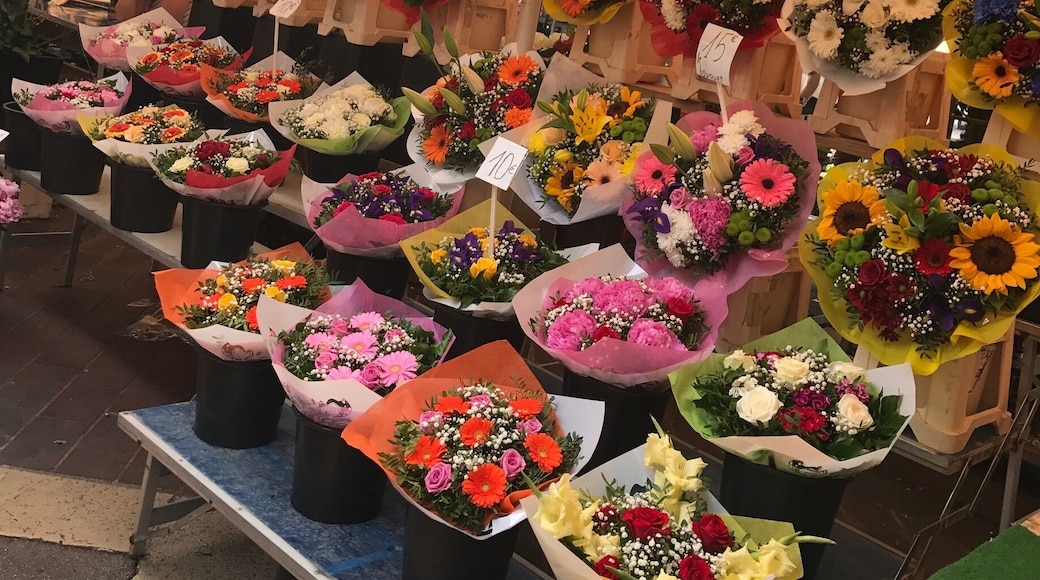 Cours Saleya, Nice, France 🇫🇷 wander through the Old Town in Nice to the Flower Market at Cours Saleya, it is a wonderful place and one of the highlights on a trip to Nice 💐🌻🌸🌹🇫🇷