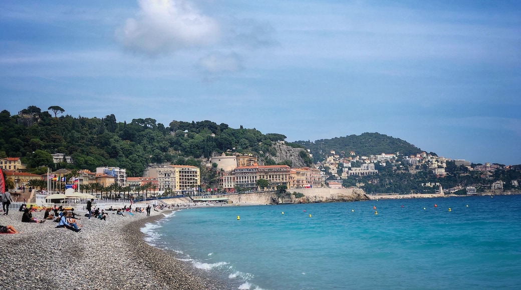 Gorgeous #Nice coastline completely lined with pebbles. #beauty exemplified with the #blue contrast of the #ocean
#outdoors #france #nature #beach