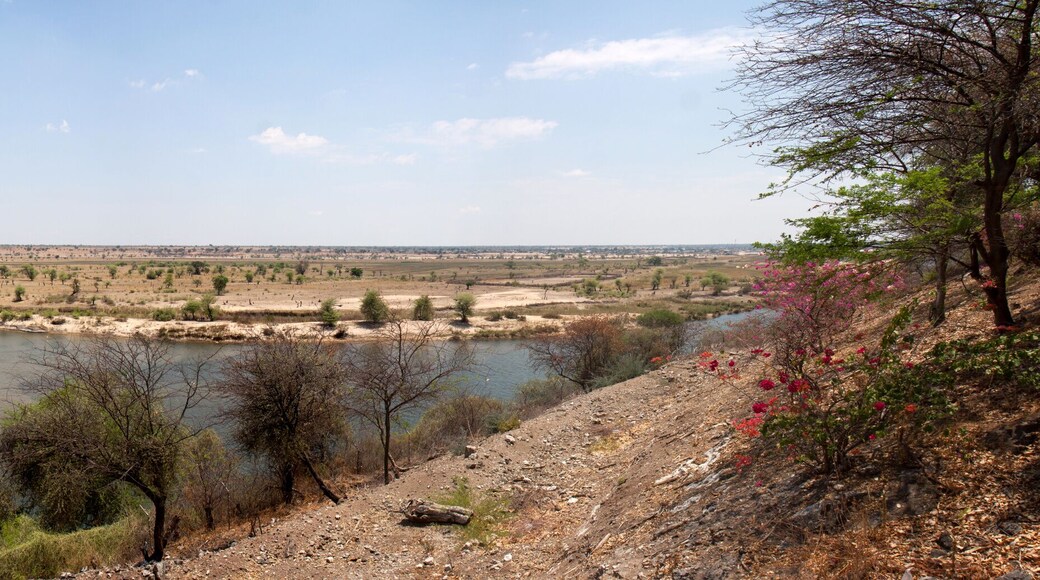 Rundu, Namibia: Kavango river in the Kavango region of Namibia on the border with Angola