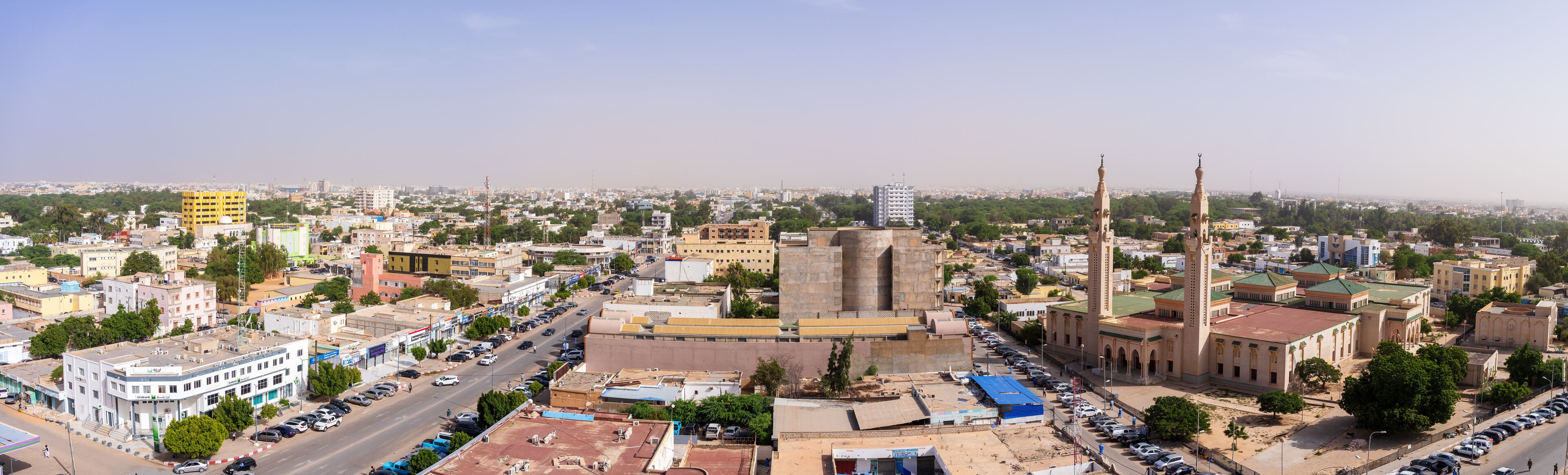 Nouakchott panorama, the capital of Mauritania in the Western Africa