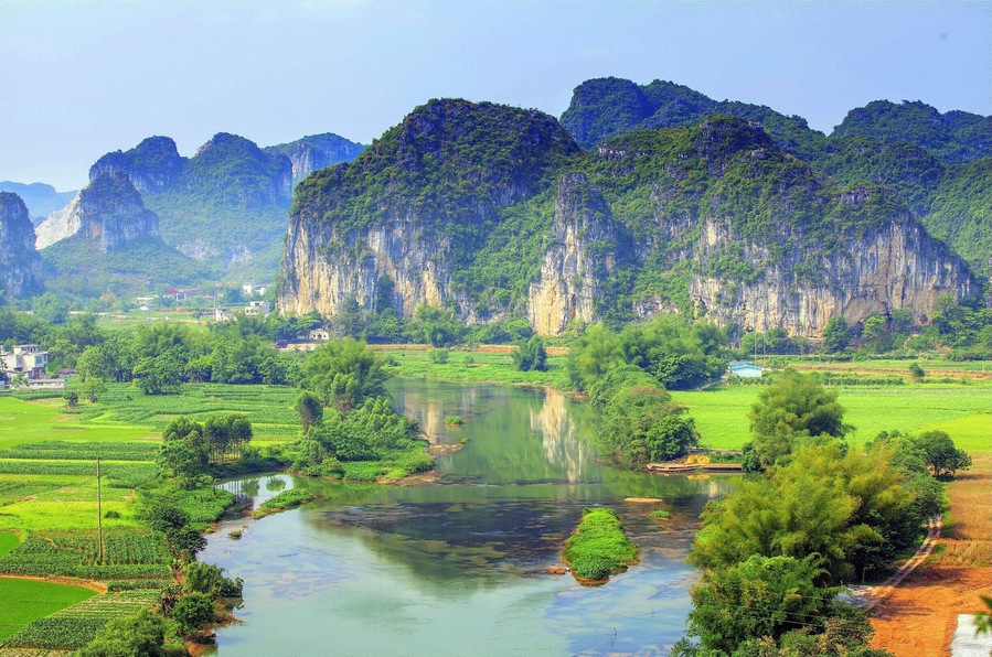 Sanli Yangdu of #Shanglin.#三里洋渡
https://twitter.com/Beautifulgx