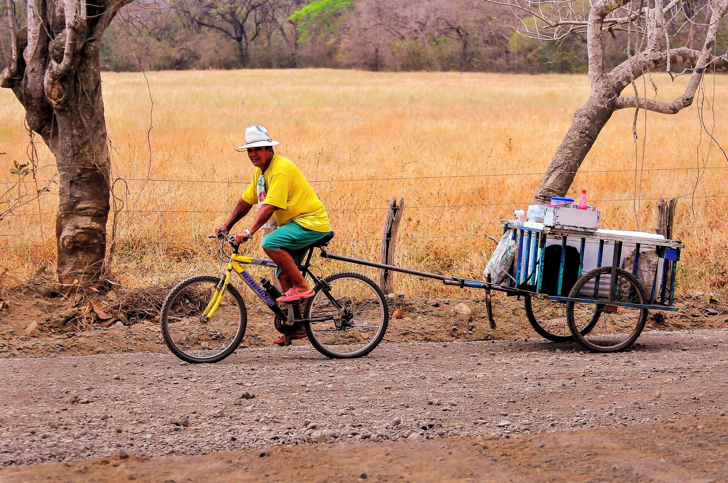 Shaved ice on a hot day.
