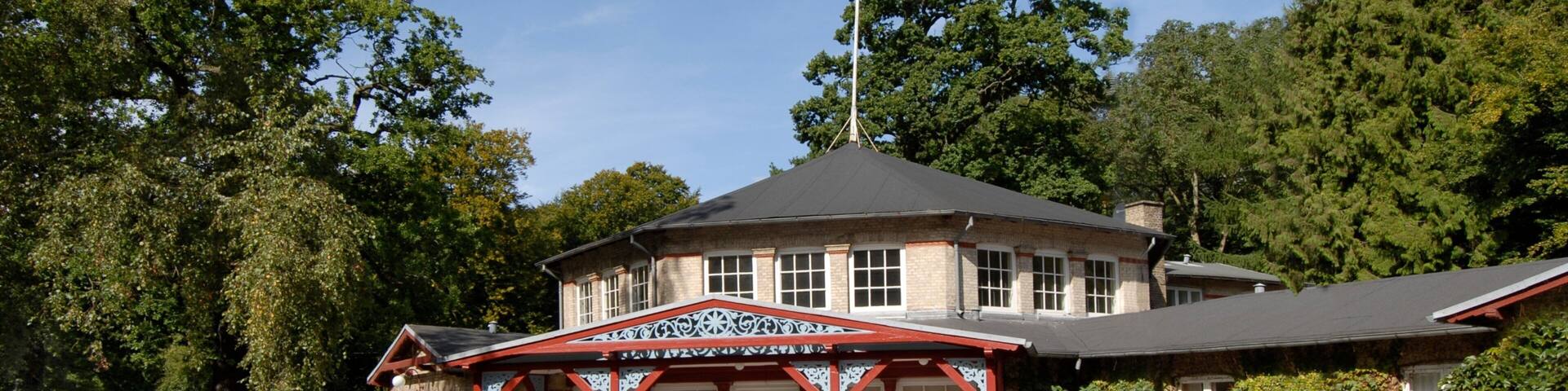 Aarhus which includes heritage elements and a hotel