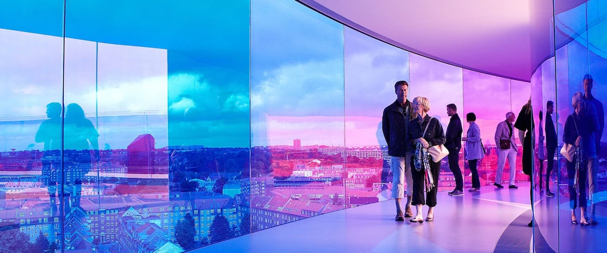 Aarhus qui includes architecture moderne, vues et vues intérieures