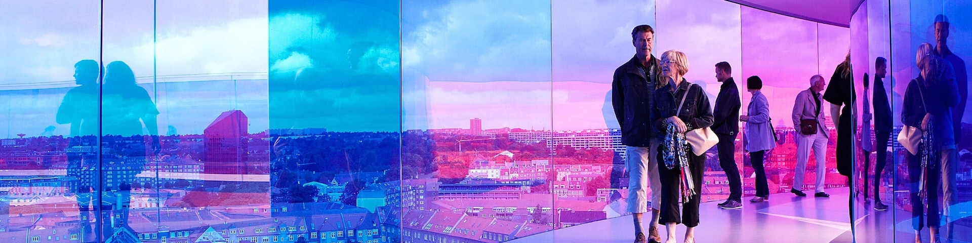 Aarhus mit einem Innenansichten, Ansichten und moderne Architektur