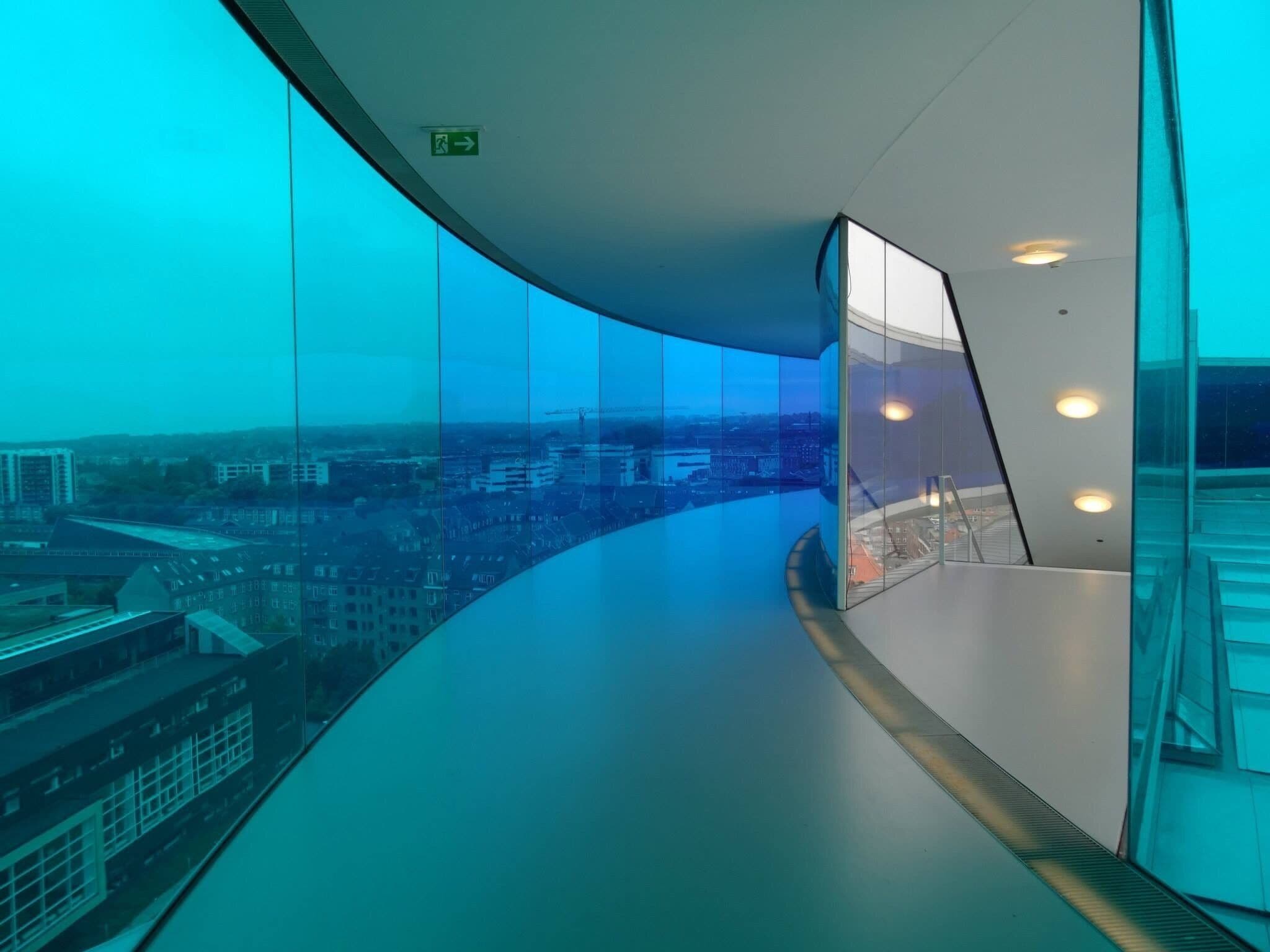 the cool spectrum of 'Your rainbow panorama' by Olafur Eliasson

#blue