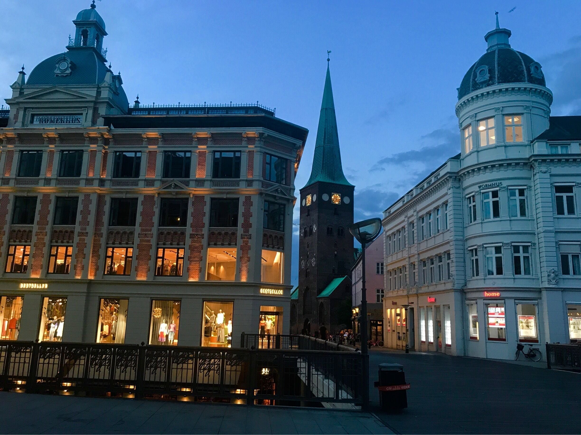 Blue hour in Aarhus; “the city of smiles”