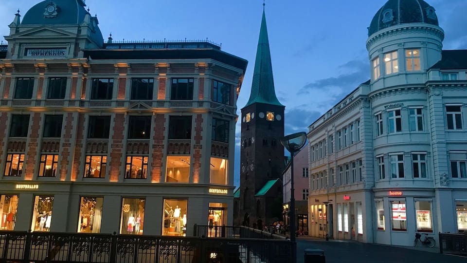 Blue hour in Aarhus; “the city of smiles”