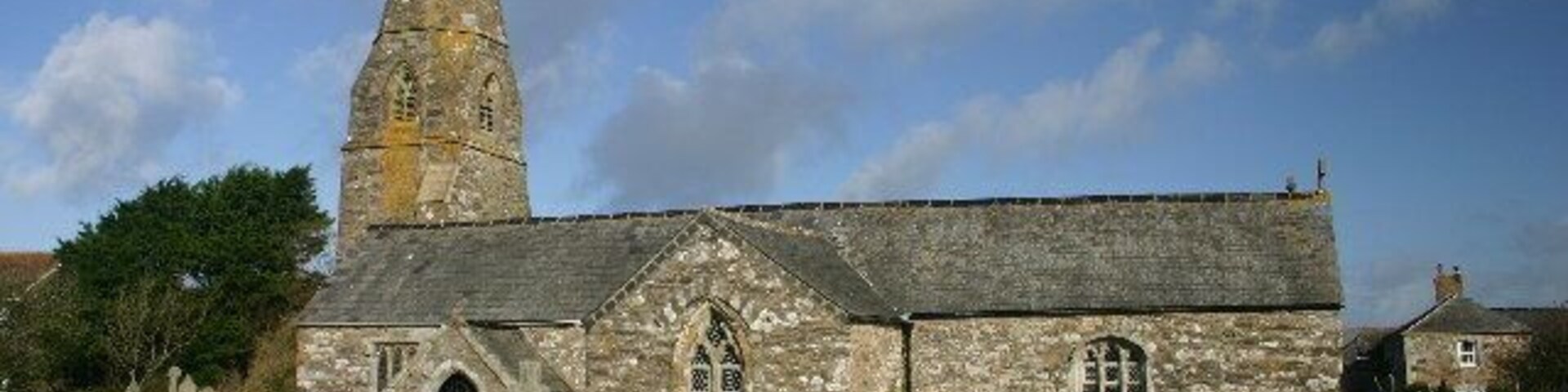 Parish church of Cubert: St Cubert. Taken from south of the church