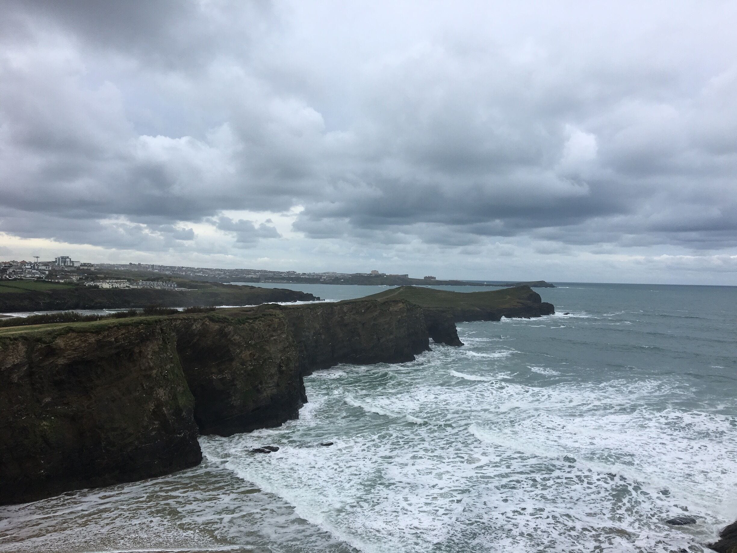 This was taken from the cliff tops near the town centre 