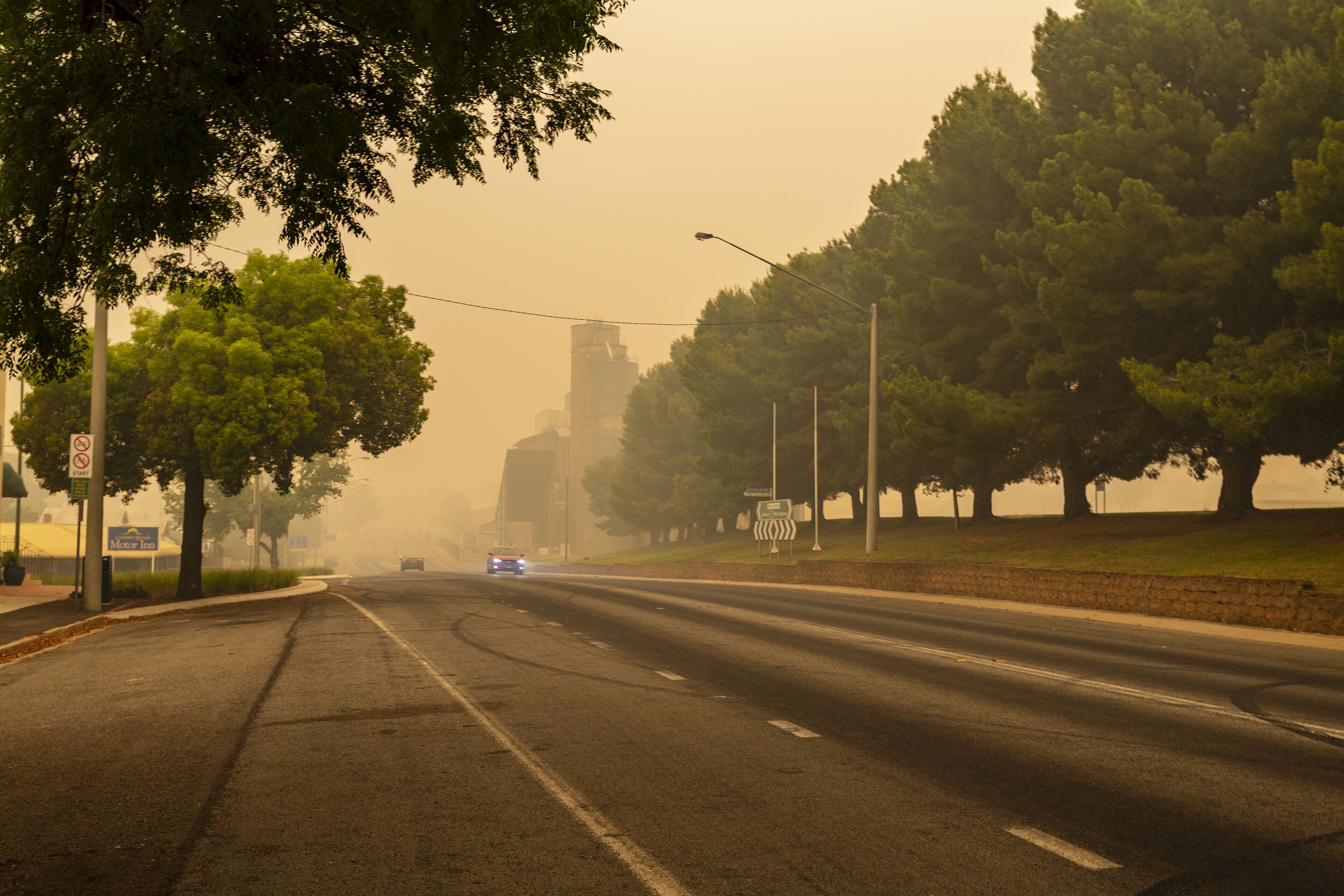 Narrandera Covered by Bushfires Smoke