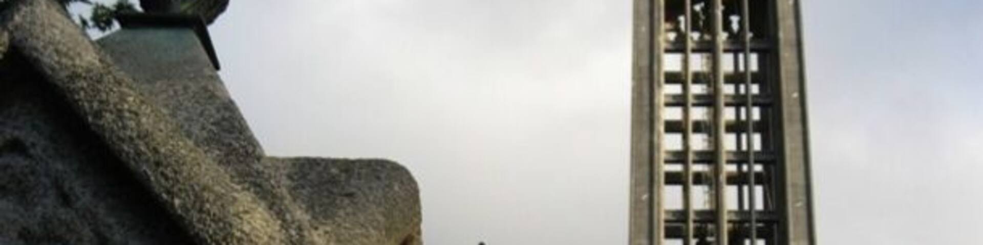 Neo-gothic tower of Christ-Church Cathedral in Nelson, NZ.