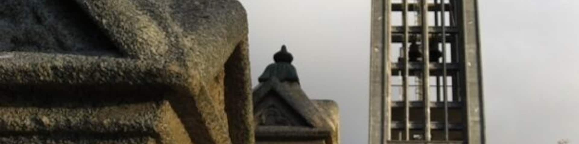 Neo-gothic tower of Christ-Church Cathedral in Nelson, NZ.