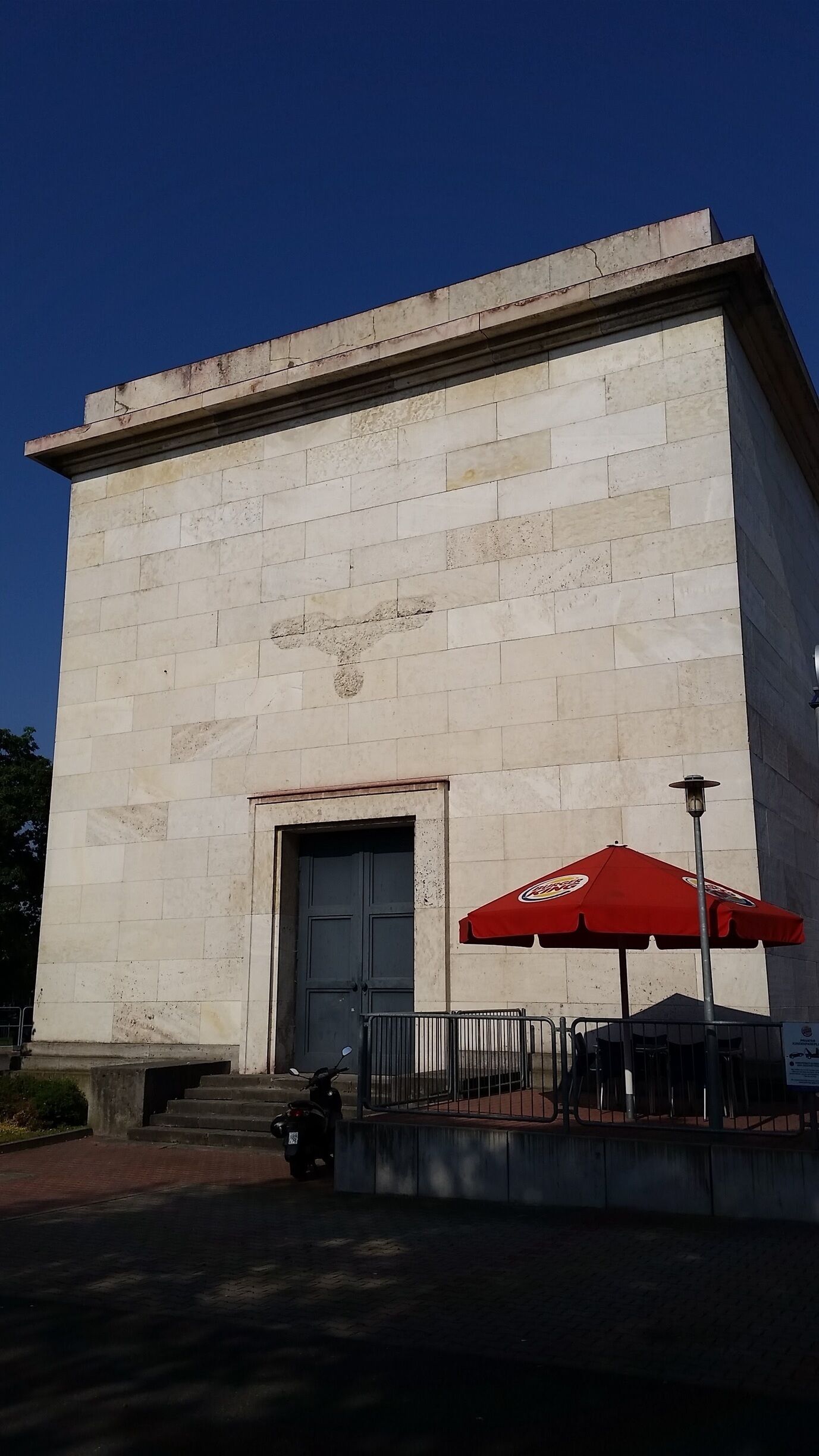 Built to provide power for the Nazi Party meeting grounds - Reichsparteitagsgeländes - now a Burger King.